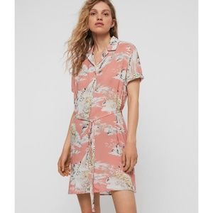 ALLSAINTS Amia Borneo Hawaiian Print Dress Large